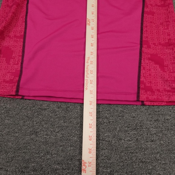 Under Armour Hoodie Womens XL Pink ColdGear V-Neck Pullover Stretch Thermal - Picture 7 of 12